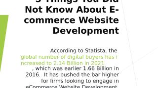 5 Things You Did Not Know About E-commerce.pptx
