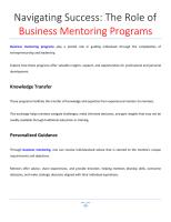 Navigating Success The Role of Business Mentoring Programs.pdf
