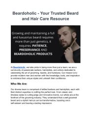 Beardoholic - Your Trusted Beard and Hair Care Resource.pdf