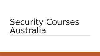 Security Courses Australia.pptx